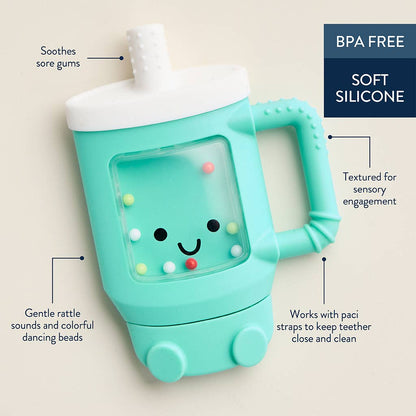 *NEW OPTION* Sweetie Shake Plus™ - Teething + Rattle Toy: Croissant