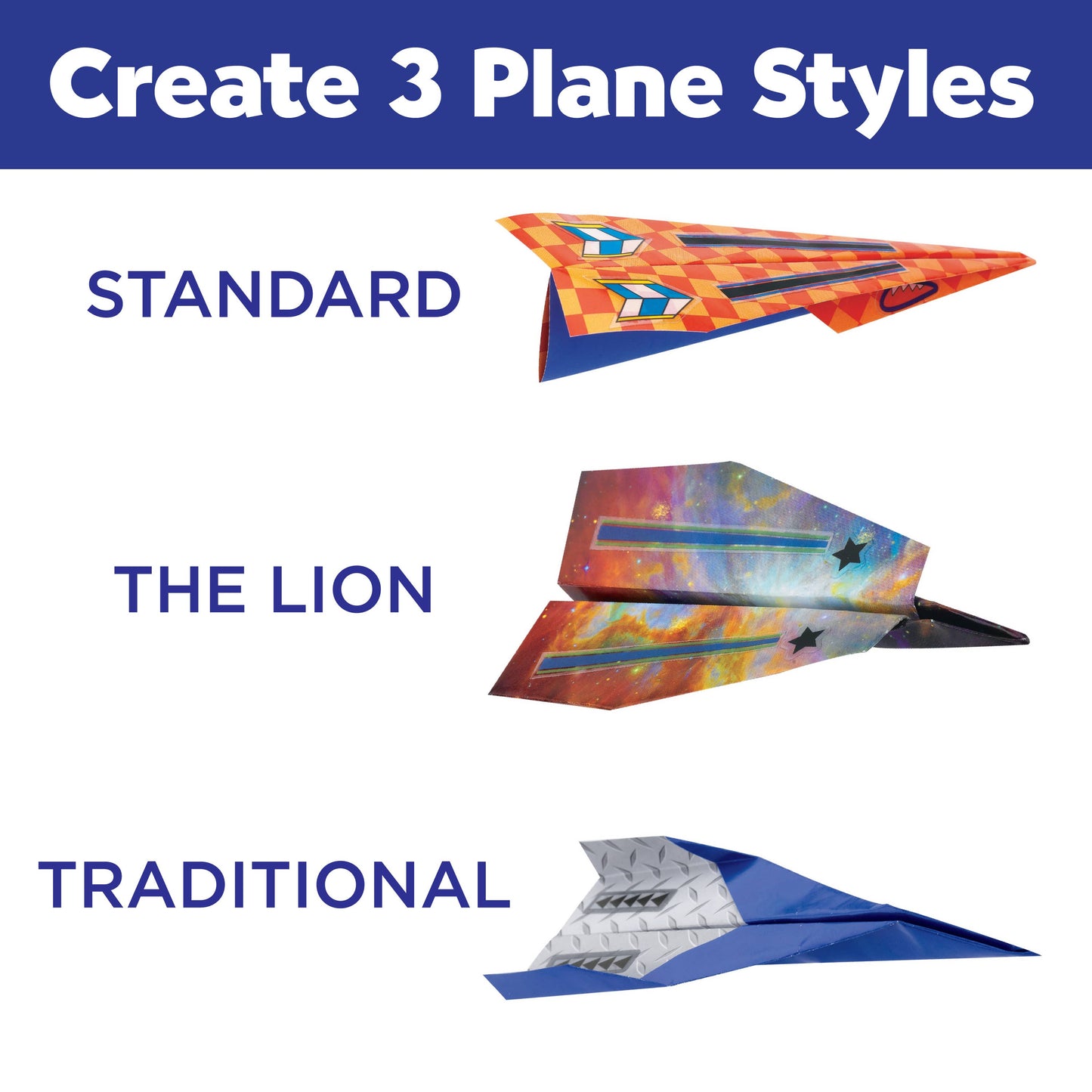 Paper Airplane Stunt Squadron Mini Craft Kit for Kids