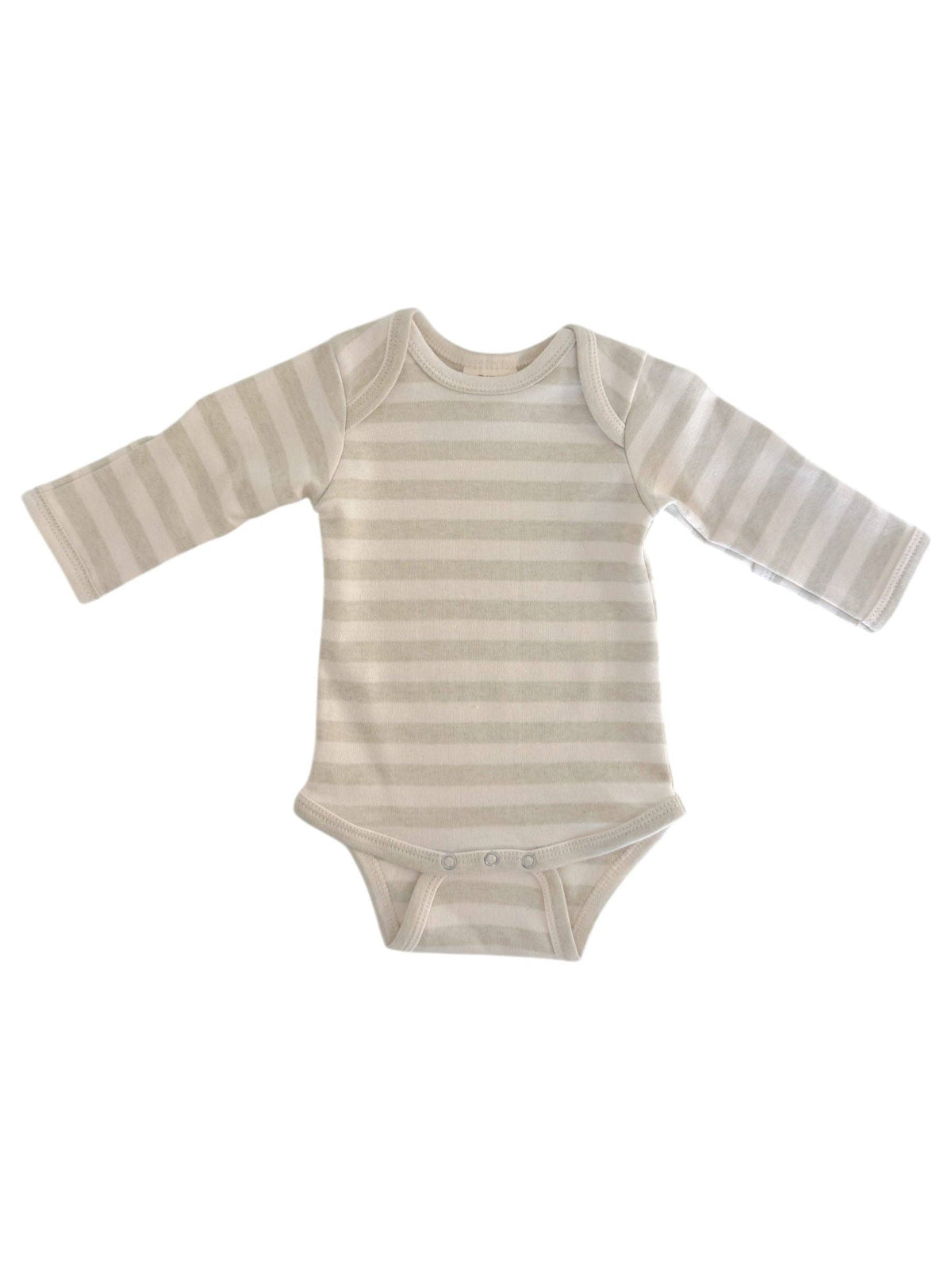 Sage Stripe / Organic Long Sleeve Bodysuit