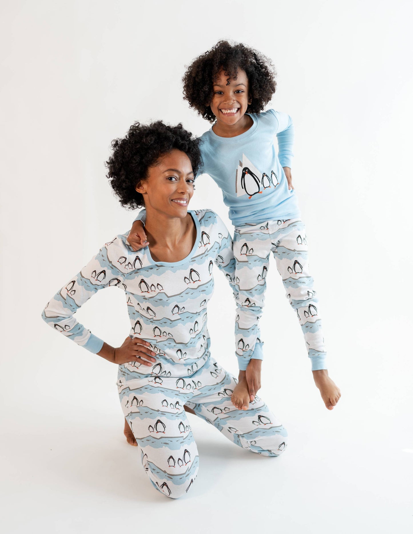 Kids Two Piece Cotton Pajamas Penguin