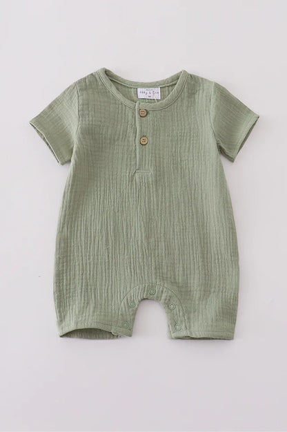 Premium Muslin Sage Romper