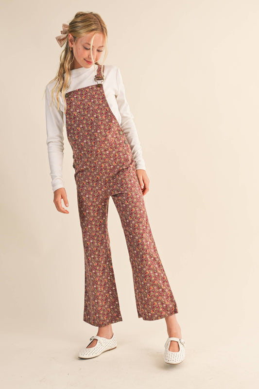 Autumn Floral Overalls