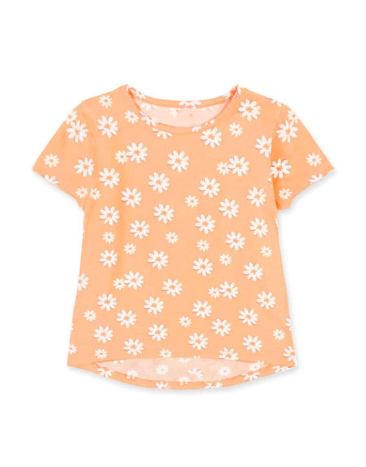 Coral Floral Tee