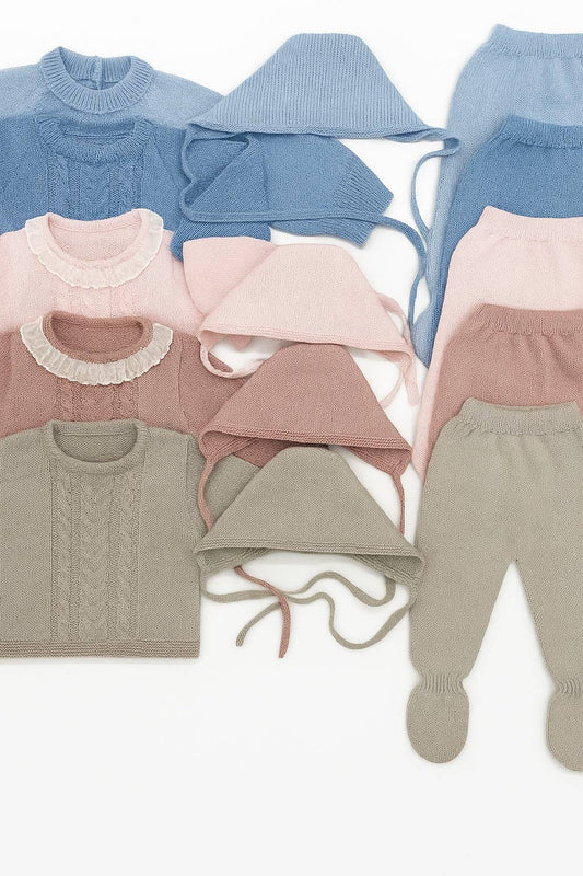 3-PIECE BABY KNIT SET