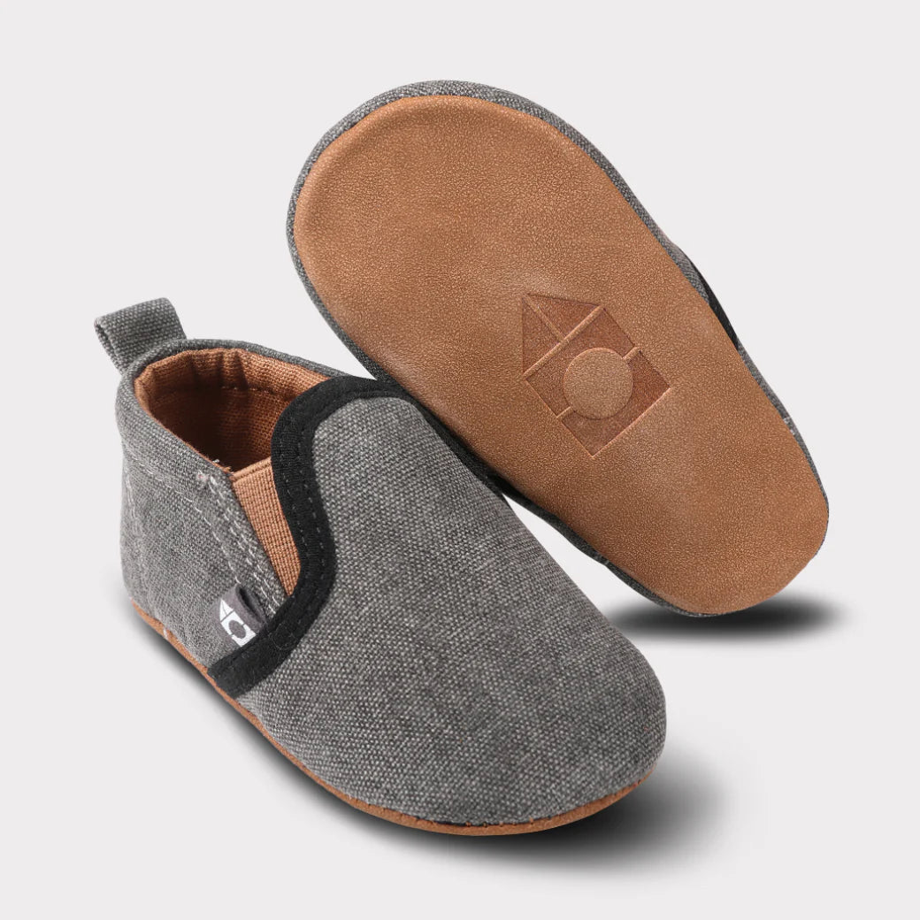 Rascal Soft Sole Boys Slip-On Crib Shoe