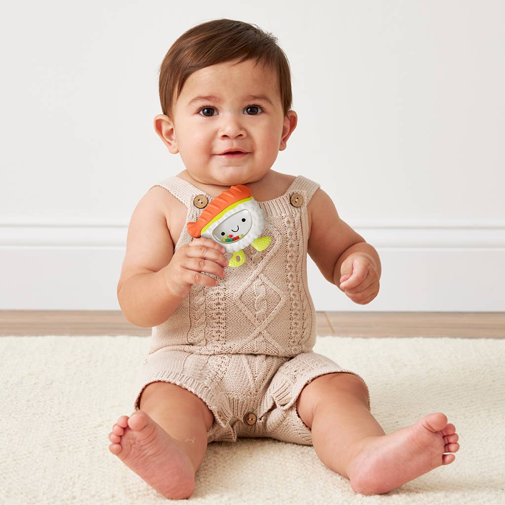 *NEW OPTION* Sweetie Shake Plus™ - Teething + Rattle Toy: Croissant