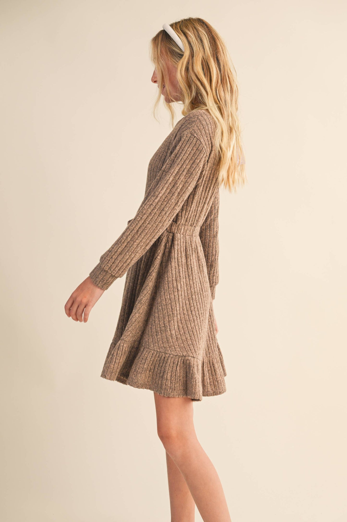 TWEEN KIDS GIRLS HACCI LONG SLEEVE DRESS
