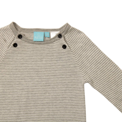 Mini Stripe Sweater Romper - Baby