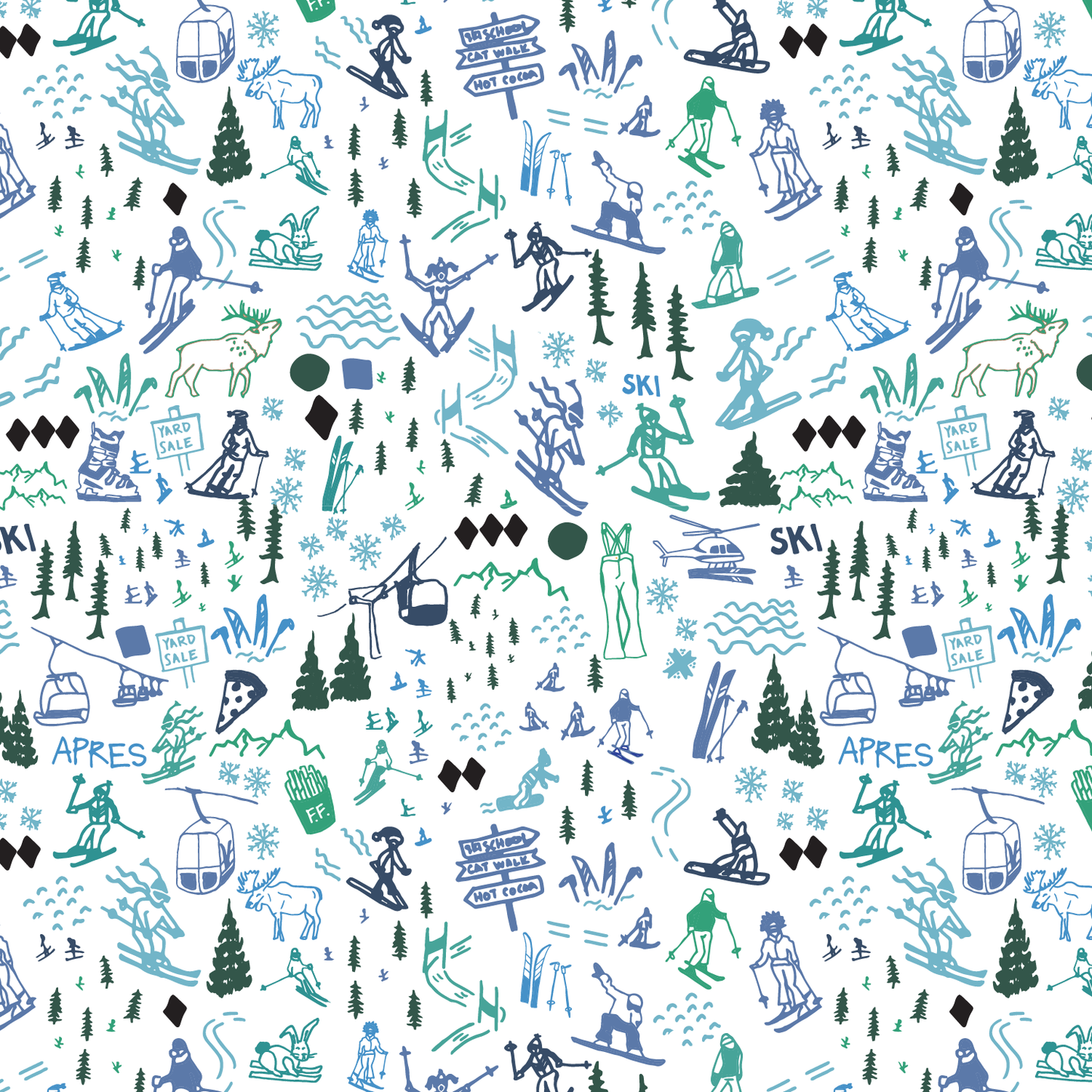 Après Ski Two Piece Kids Henley Pajamas