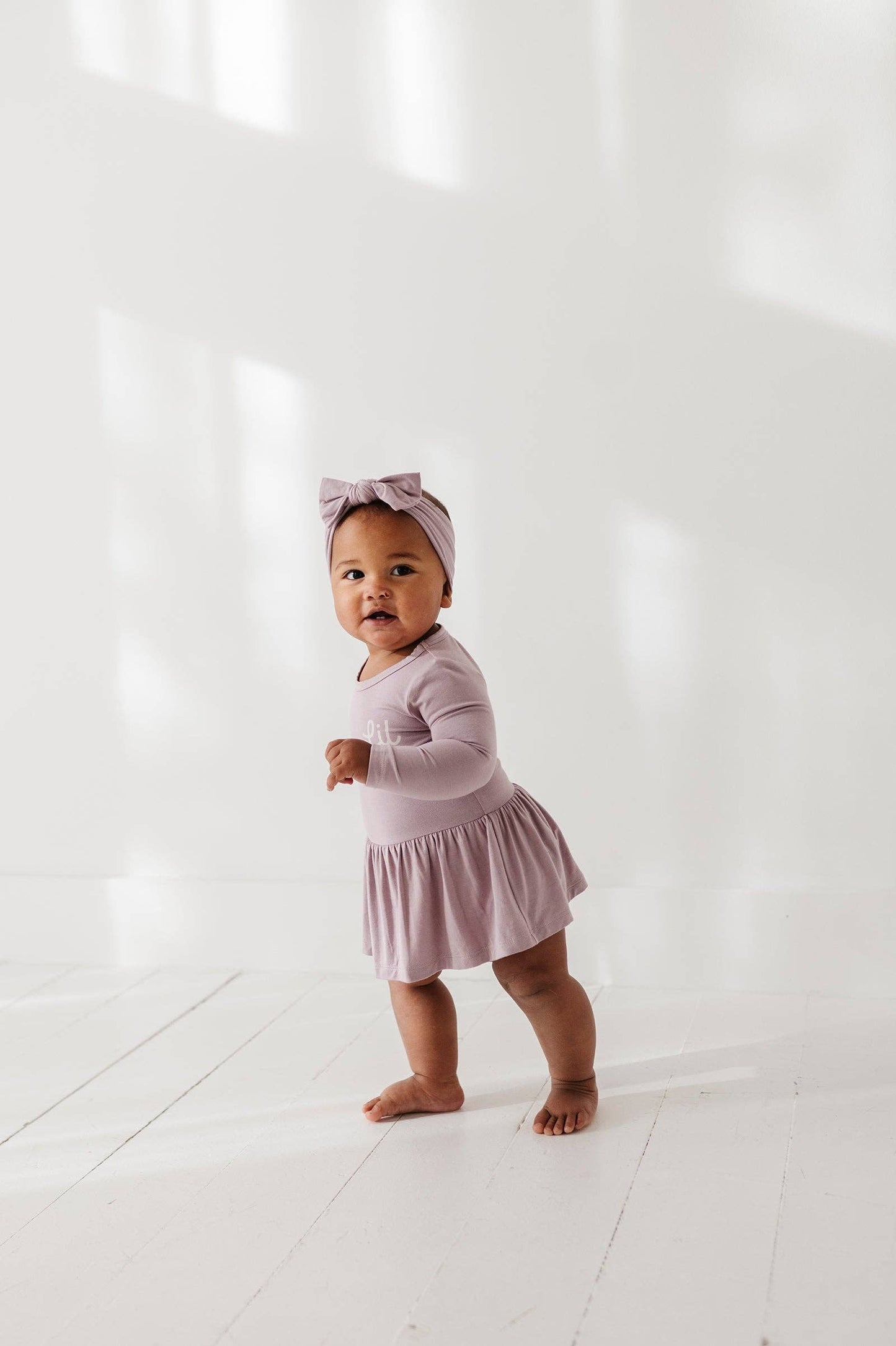 Bamboo Bodysuit Dress + Headband