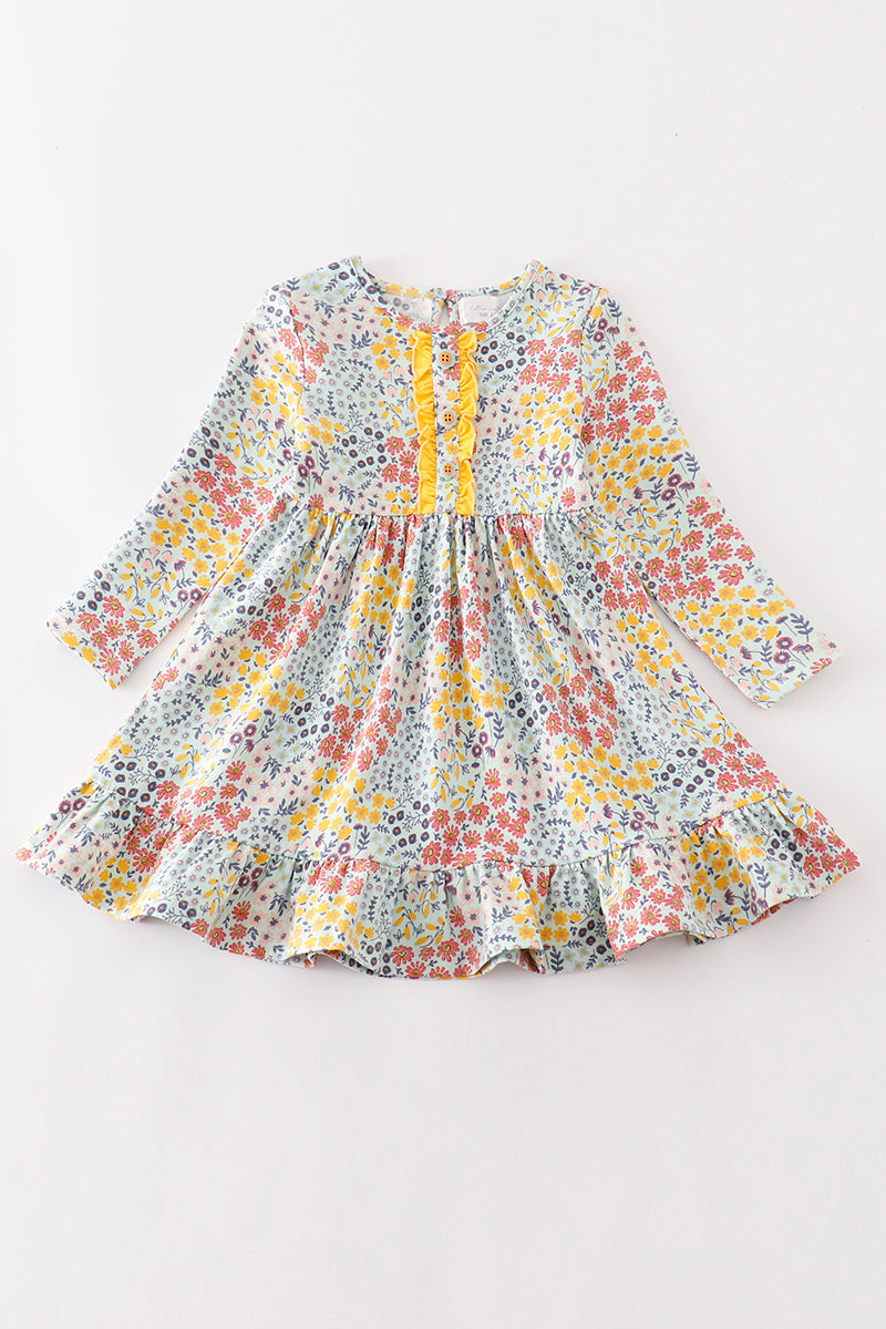 Flower Child Ruffle Dress