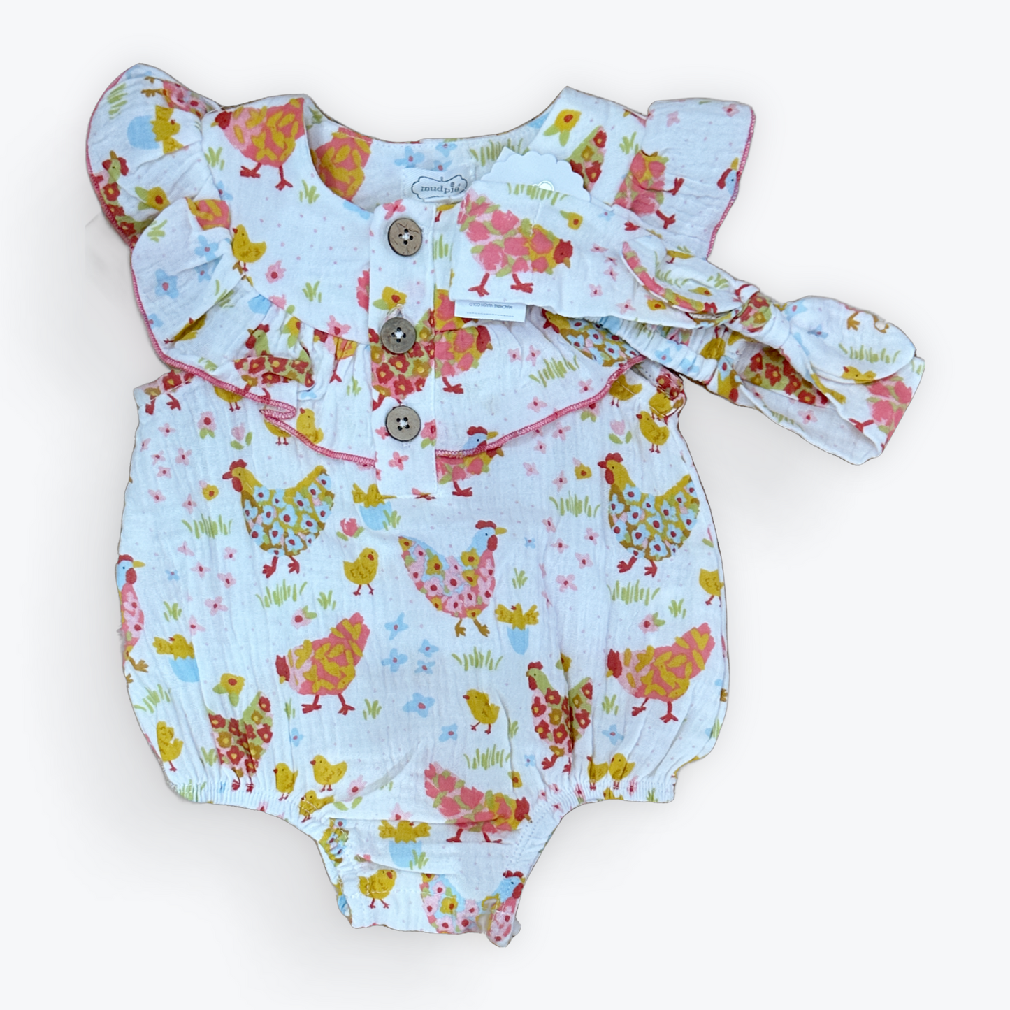 Muslin Chicken Romper