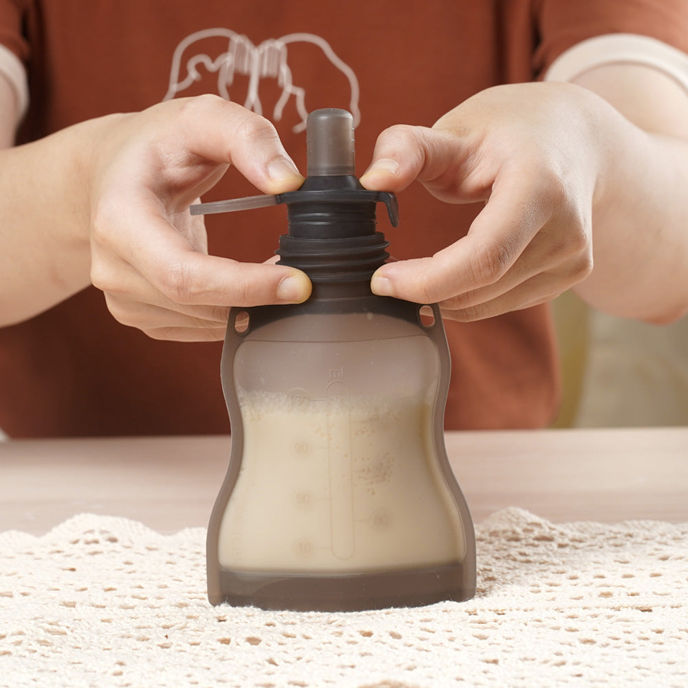 Haakaa Silicone Milk Storage & Sippy Spout Combo