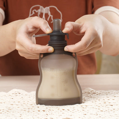 Haakaa Silicone Milk Storage & Sippy Spout Combo