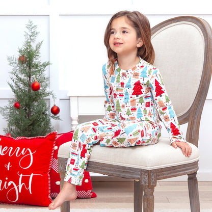 Christmas Merry Children's Bamboo Pajama Set-Family Matching