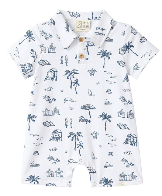 Drift Printed Romper- Beachy