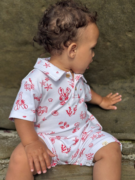 Drift Printed Romper- Sealife
