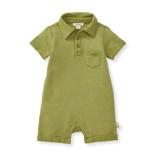Polo Romper- Iguana