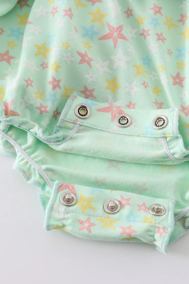 Star Print Ruffle Bubble