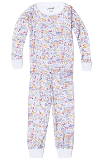 Joy Street Rhode Island Two Piece Kids Henley Pajamas