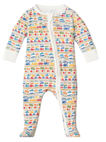 Joy Street Cars & Trucks Zip Baby Onesie