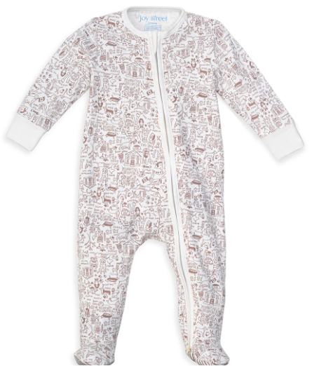 Joy Street Good Dog Zip Baby Onesie