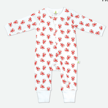 Lobster Long Sleeve Zip Pajama