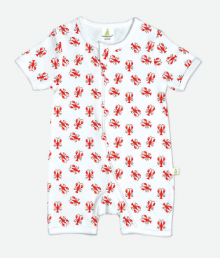 Lobster Shortie Zip Pajama