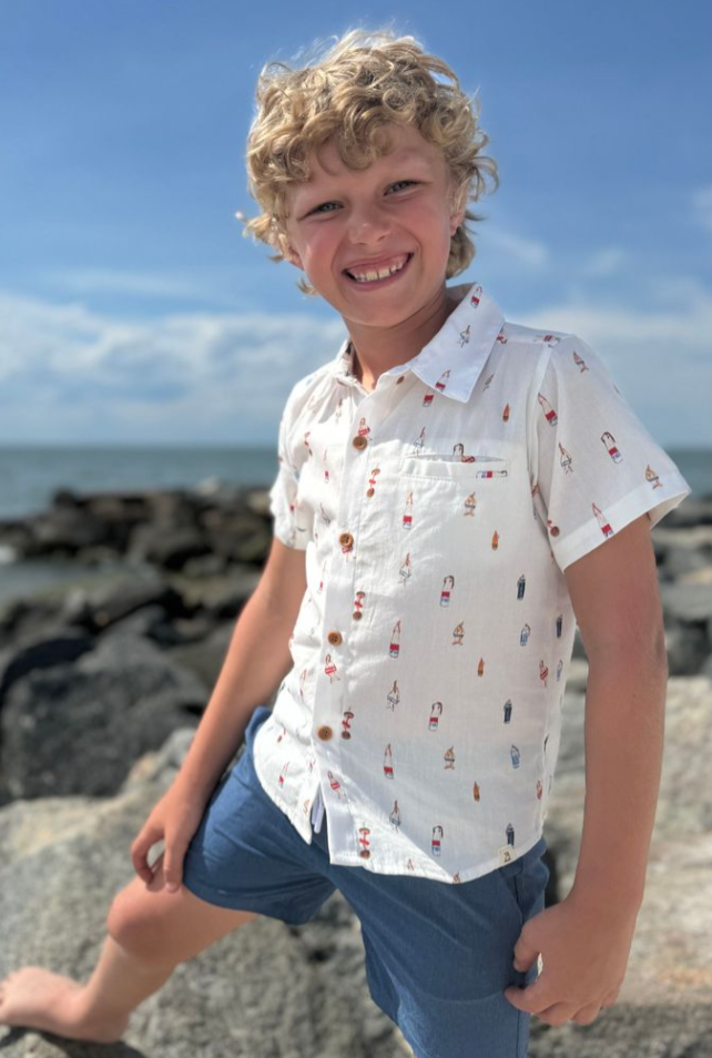 Maui Printed Shirt- buoys