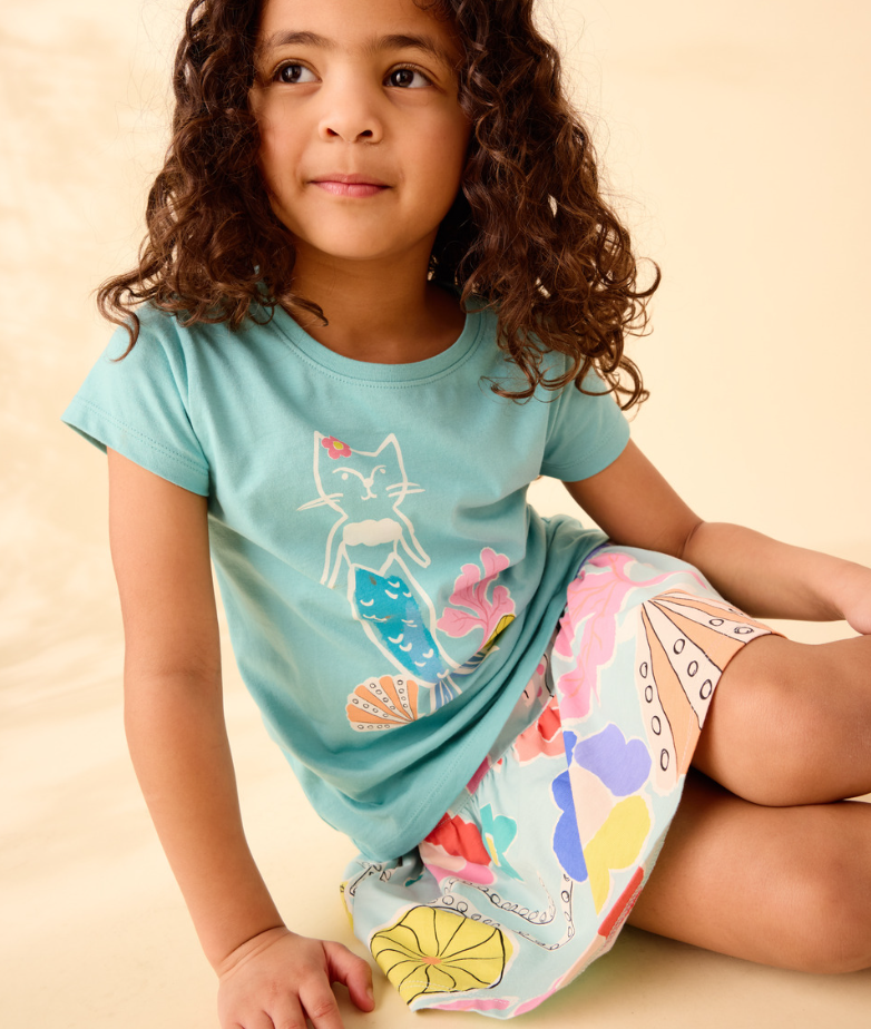 Sport  Skort- Sea Floral