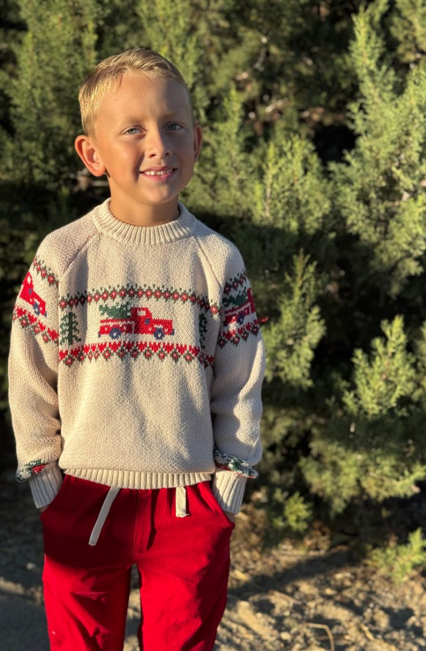 Woody Sweater- Christmas Car