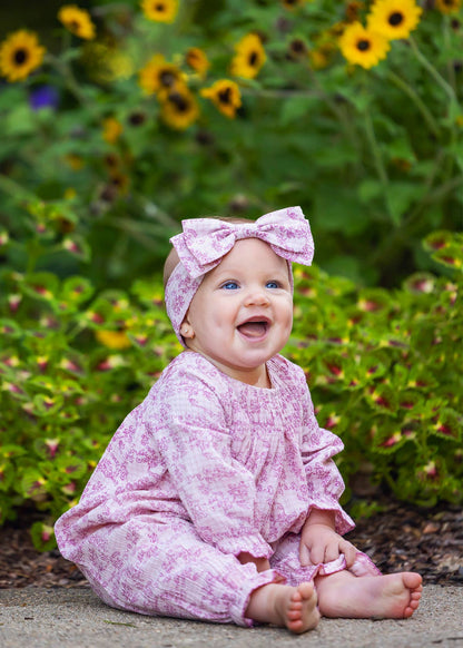 Loretta Long Sleeve Floral Romper