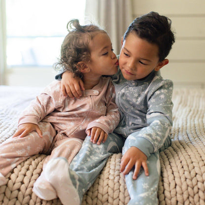 Celestial Moon polarbee™ Repreve® Fleece Pajamas - Organic Rose