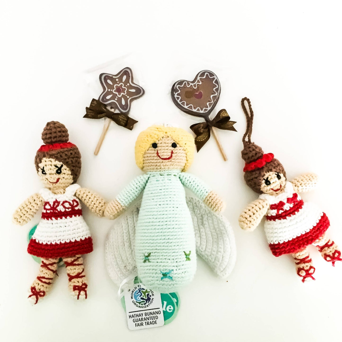 Christmas Toy - Turquoise Angel Rattle