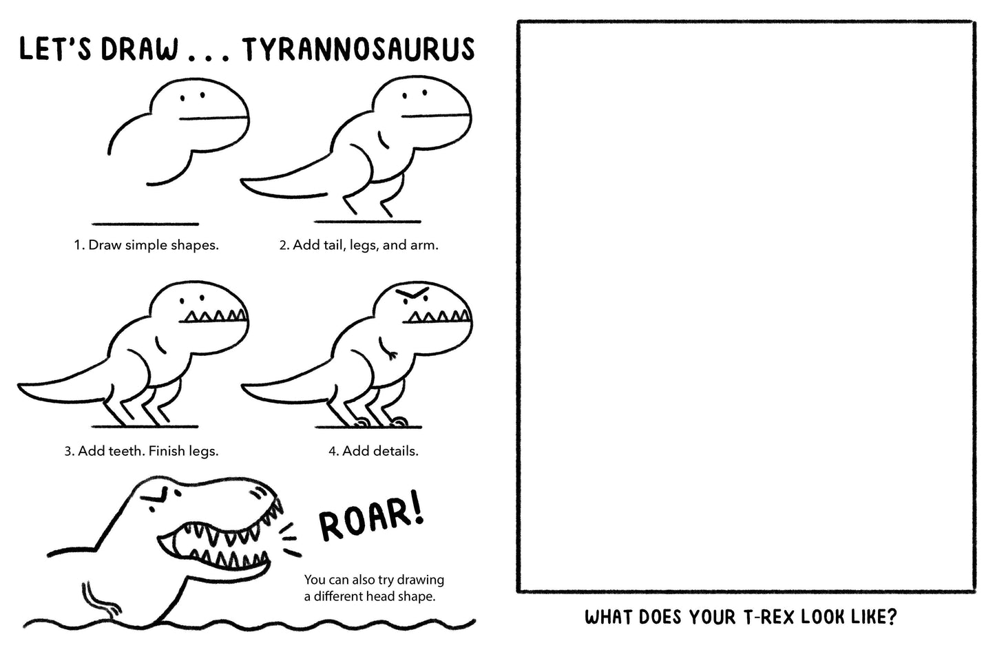 Mini Doodles: Let's Draw Dinosaurs