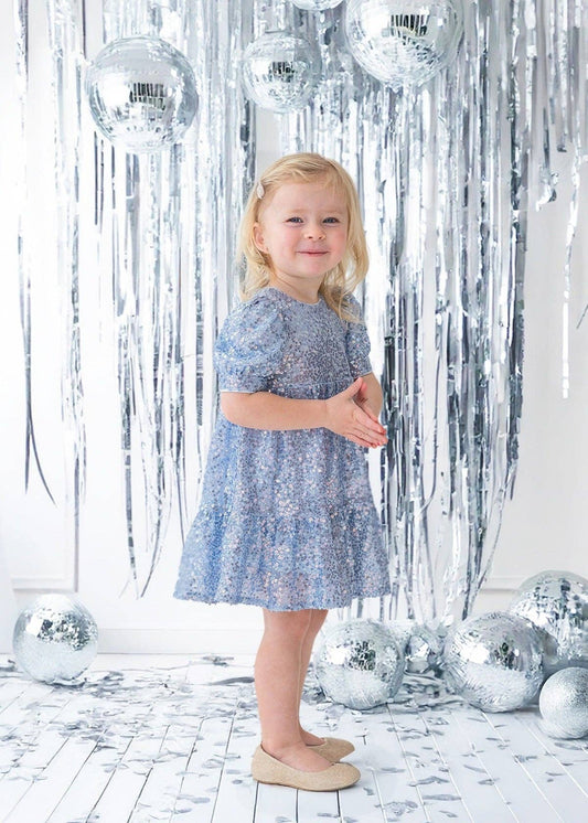 Starry Blue Glitter Dress