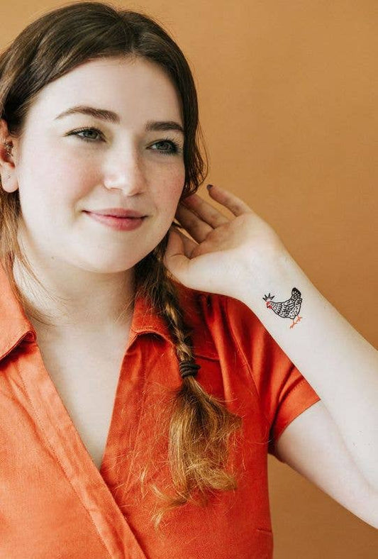 Chicken Tattoo Pair