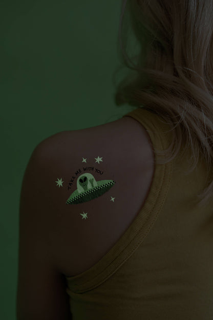 Take Me With You GID Tattoo Pair