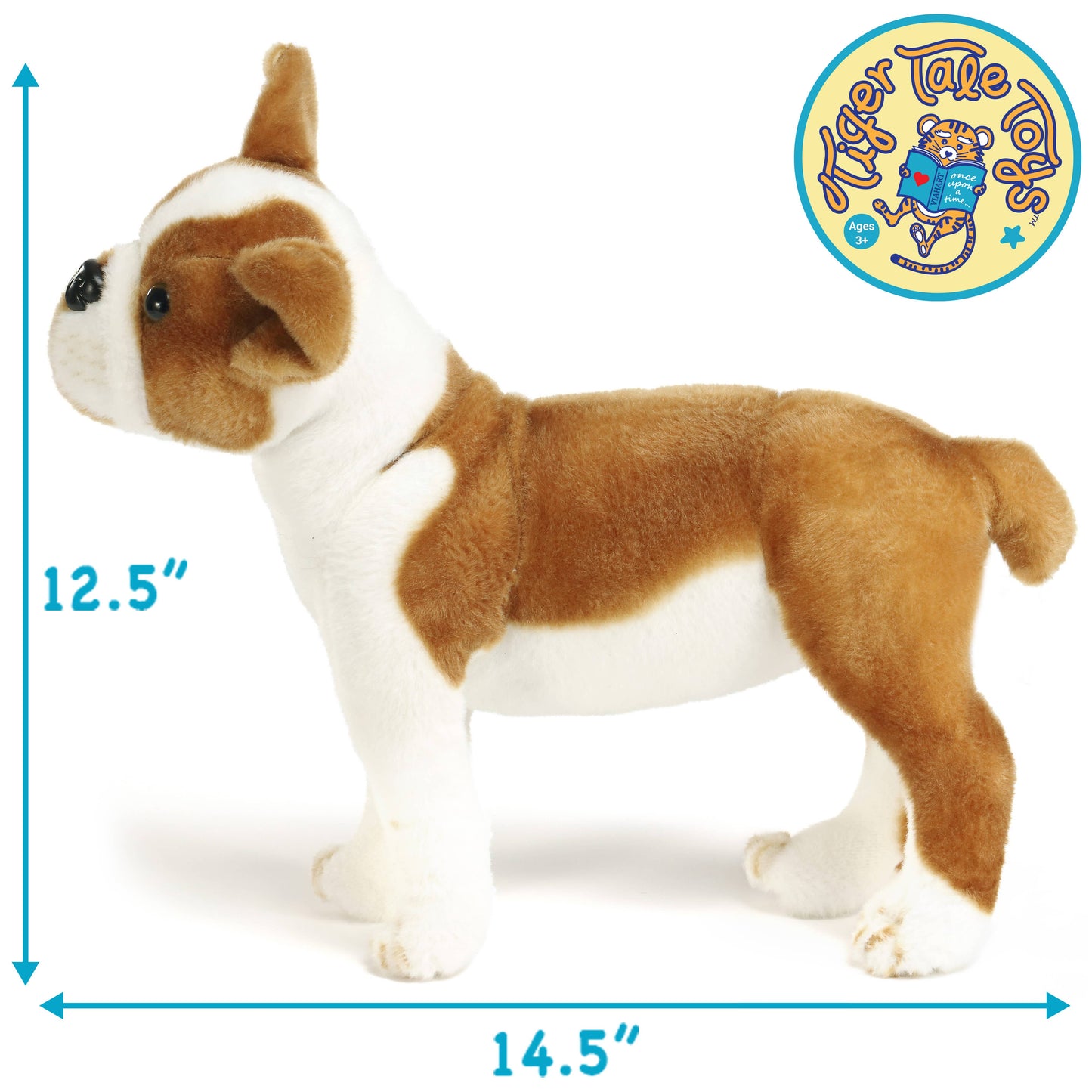 Bobby The Boston Terrier| 15 Inch Stuffed Animal Plus