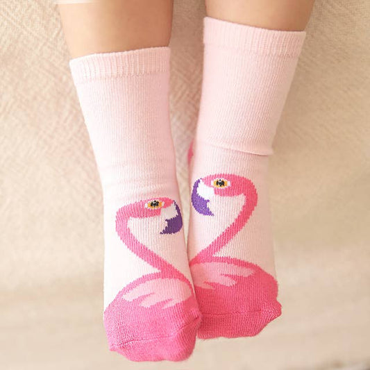 Flamingo Zoo Socks Animal Socks