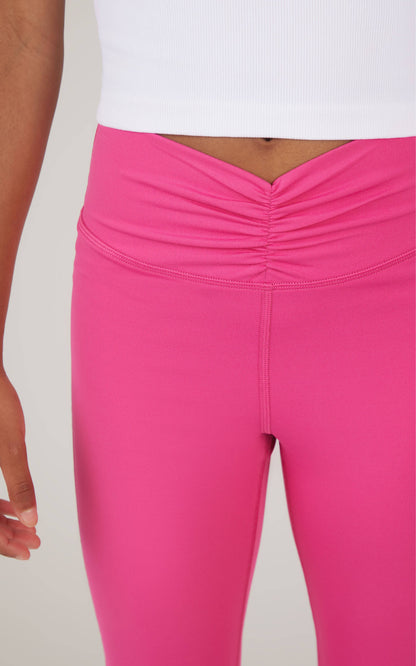 Girls Lux Everyday Waist Band Ruching Flared Pant