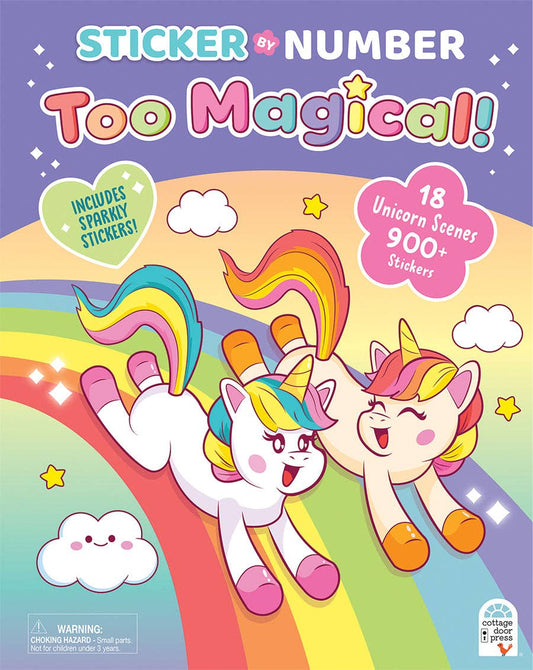 Sticker by Number Too Magical! Activity Book for Kids