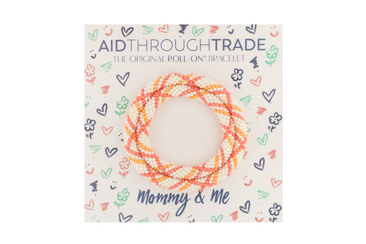Mommy & Me Roll-On® Bracelets - Tangerine