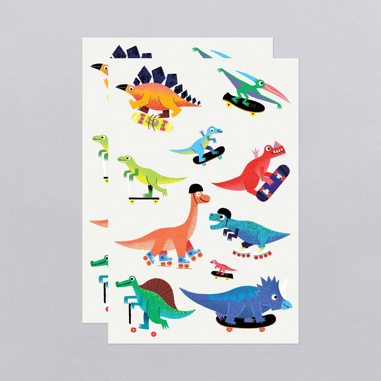 Dino Derby Tattoo Sheets