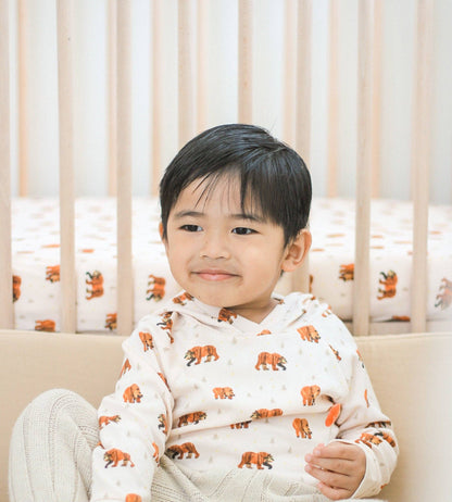 Brown Bear | Kids' Organic Raglan Hoodie