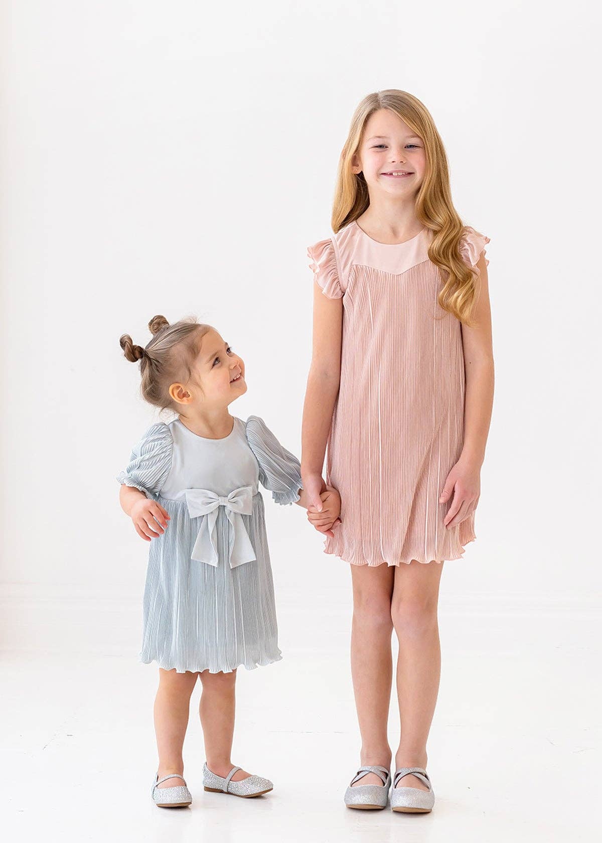 Wintermelon Pleated Bow Dress