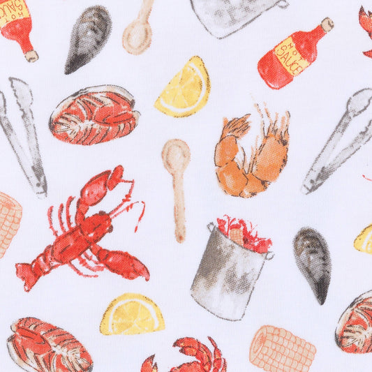 Crawfish Season Zip Footie