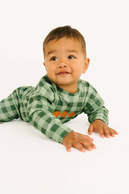 Pumpkin Season Embroidered Crewneck Set