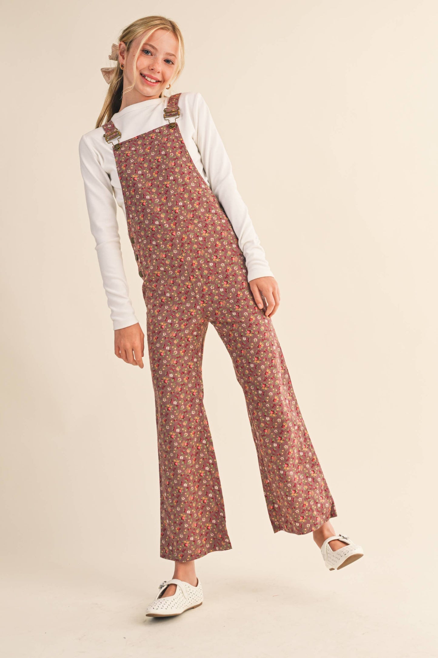 Autumn Floral Overalls