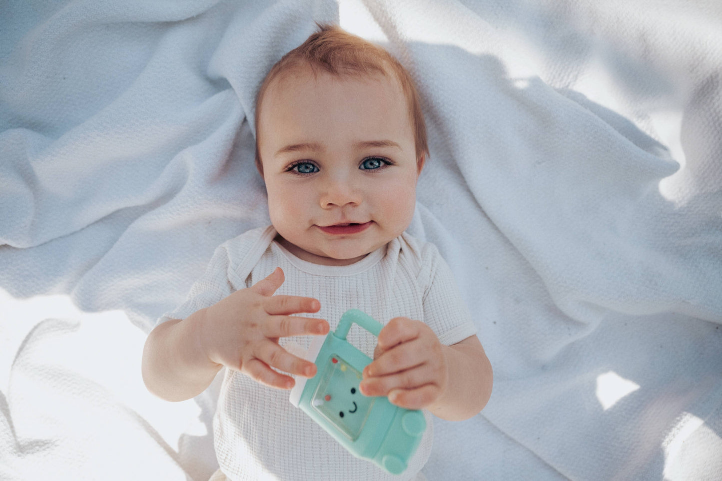 *NEW OPTION* Sweetie Shake Plus™ - Teething + Rattle Toy: Croissant